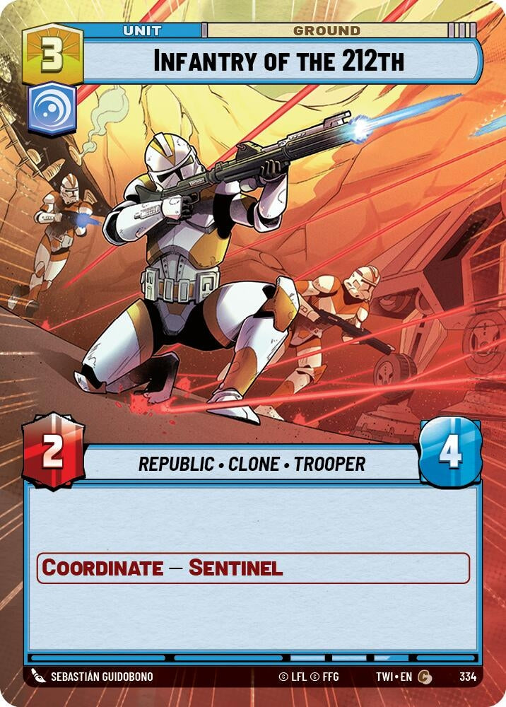 Infantry of the 212th (Hyperspace) (334) (TOR) - Star Wars: Unlimited Single