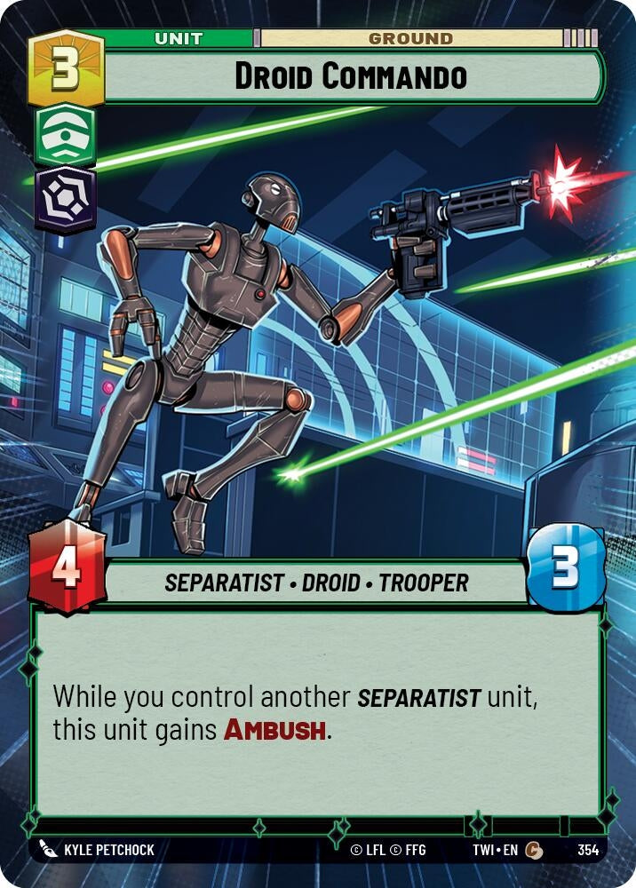 Droid Commando (Hyperspace) (354) (TOR) - Star Wars: Unlimited Single