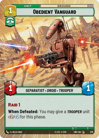 Obedient Vanguard (Hyperspace) (375) (TOR) - Star Wars: Unlimited Single