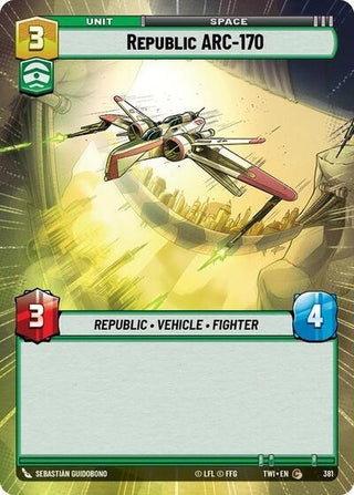 Republic ARC-170 (Hyperspace) (381) (TOR) - Star Wars: Unlimited Single