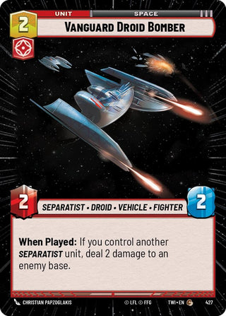 Vanguard Droid Bomber (Hyperspace) (427) (TOR) - Star Wars: Unlimited Single