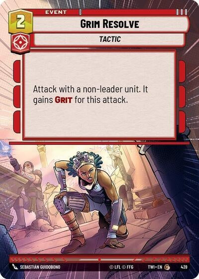 Grim Resolve (Hyperspace) (439) (TOR) - Star Wars: Unlimited Single