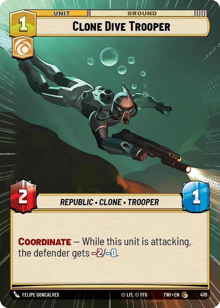Clone Dive Trooper (Hyperspace) (470) (TOR) - Star Wars: Unlimited Single