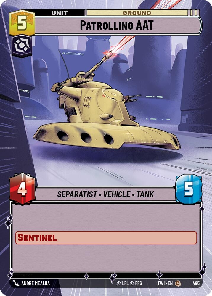 Patrolling AAT (Hyperspace) (495) (TOR) - Star Wars: Unlimited Single