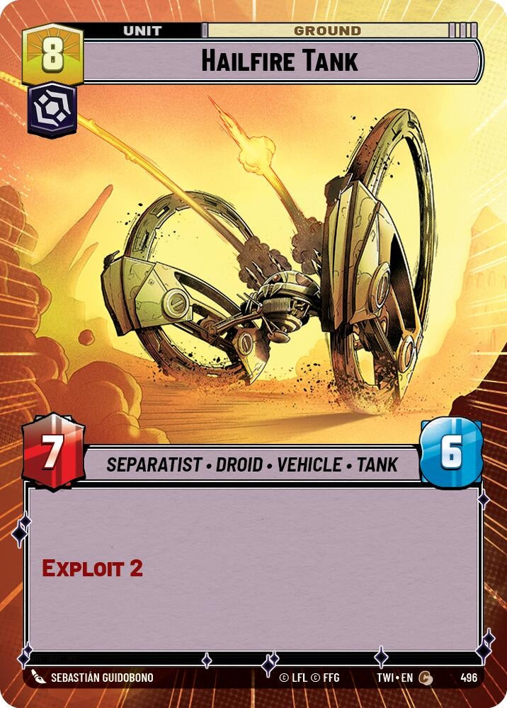 Hailfire Tank (Hyperspace) (496) (TOR) - Star Wars: Unlimited Single