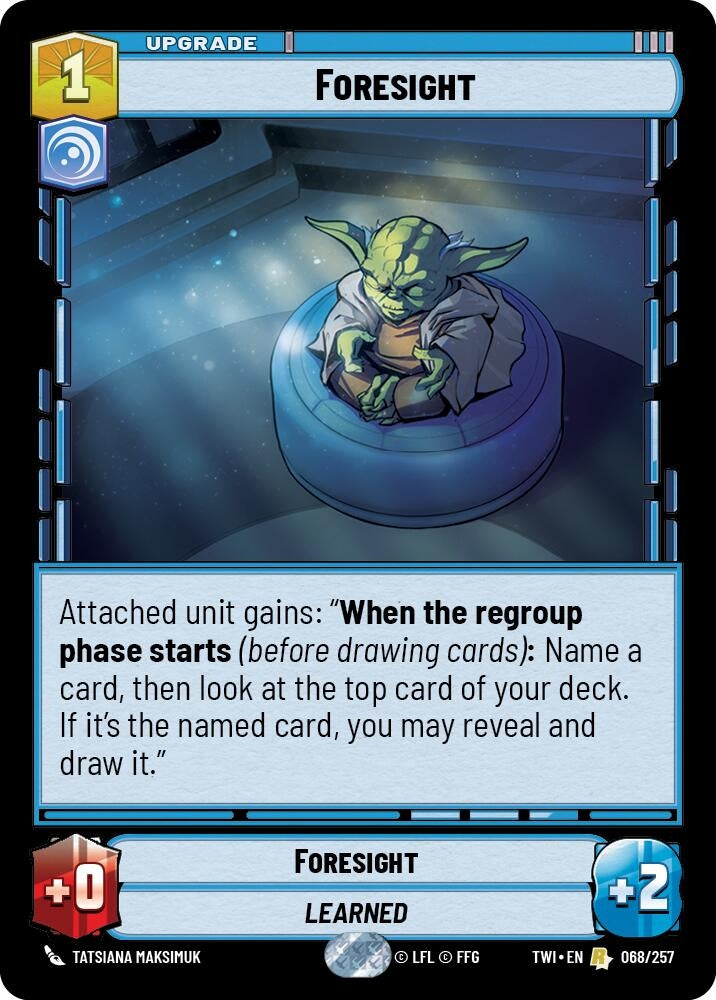 Foresight (68) (TOR) - Star Wars: Unlimited Single