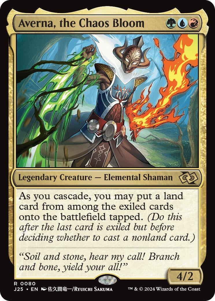Image for Averna, the Chaos Bloom (Anime) (80) (Foundations Jumpstart) - Magic: The Gathering
