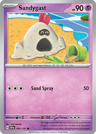 Image for Sandygast (090/191) (SV08: Surging Sparks) - Pokemon