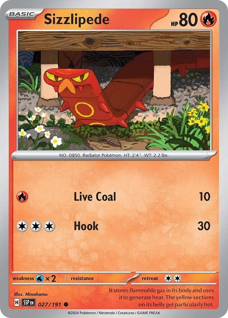 Sizzlipede (027/191) (SV08: Surging Sparks)