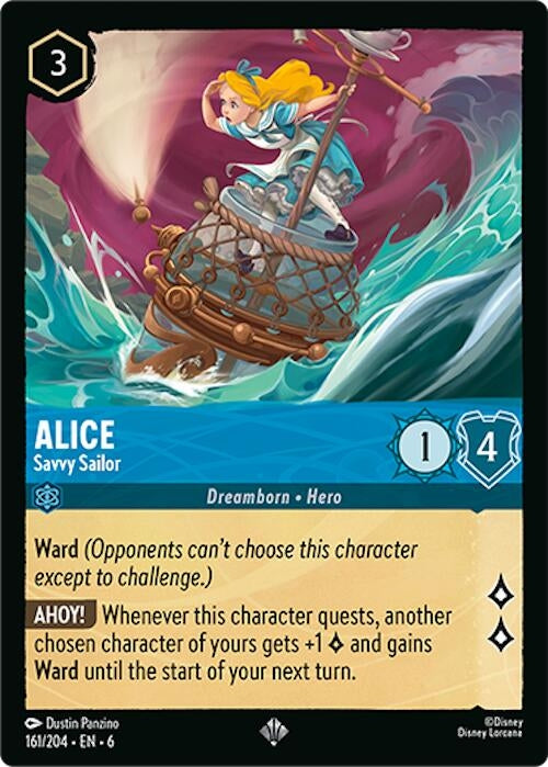 Alice - Savvy Sailor (161) (6) - Disney Lorcana Single
