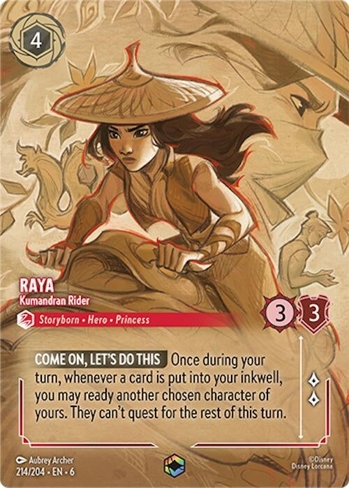 Raya - Kumandran Rider (Enchanted) (214) (6) - Disney Lorcana Single