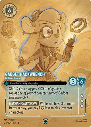 Gadget Hackwrench - Brilliant Bosun (Enchanted) (217) (6) - Disney Lorcana Single