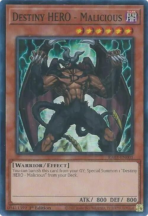Destiny HERO - Malicious (3001) - YuGiOh Single