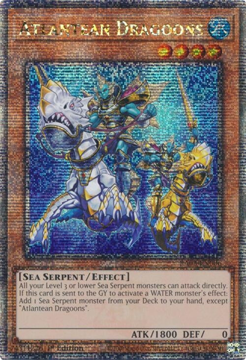 Atlantean Dragoons (Quarter Century Secret Rare) (3006) - YuGiOh Single