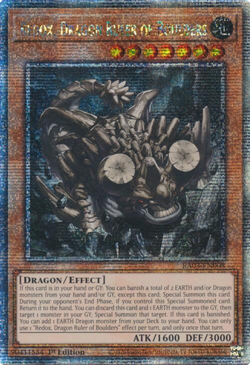 Redox Dragon Ruler of Boulders (Quarter Century Secret Rare) (3008) - YuGiOh Single