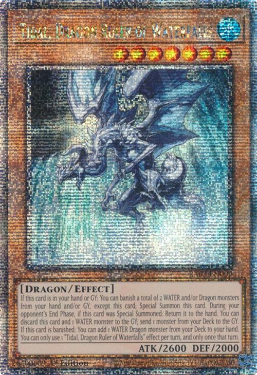 Tidal Dragon Ruler of Waterfalls (Quarter Century Secret Rare) (3009) - YuGiOh Single
