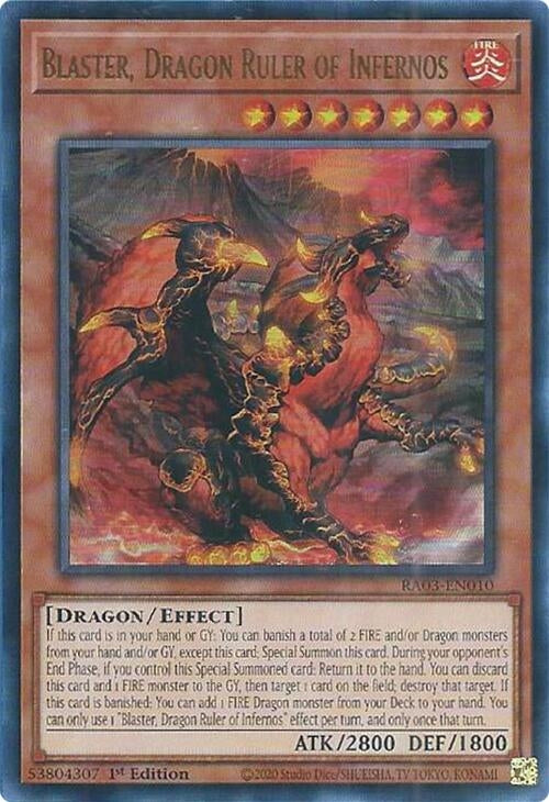 Blaster Dragon Ruler of Infernos (UR) (3010) - YuGiOh Single