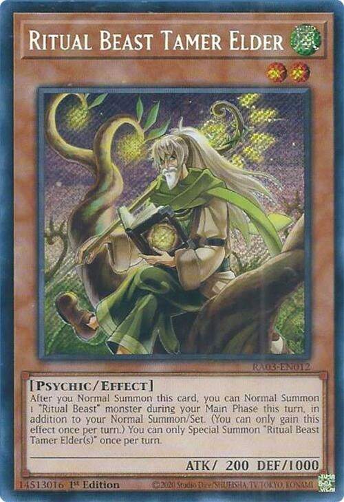 Ritual Beast Tamer Elder (Secret Rare) (3012) - YuGiOh Single