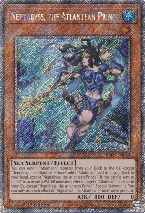 Neptabyss the Atlantean Prince (Platinum Secret Rare) (3013) - YuGiOh Single