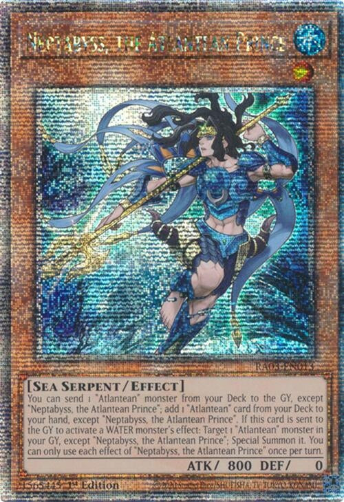 Neptabyss the Atlantean Prince (Quarter Century Secret Rare) (3013) - YuGiOh Single