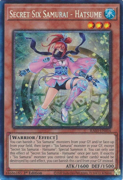 Secret Six Samurai - Hatsume (PCR) (3016) - YuGiOh Single