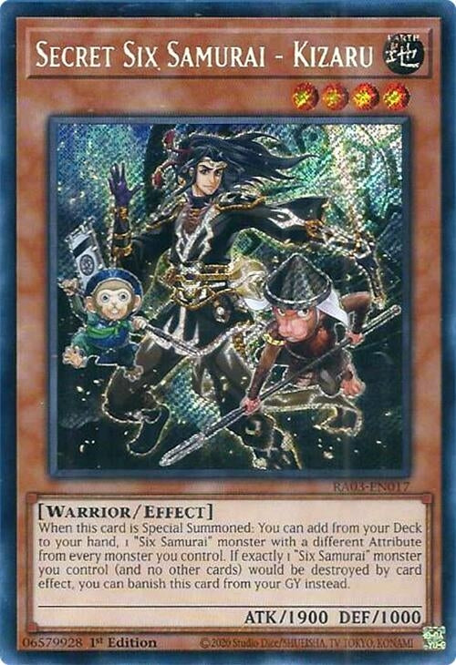 Secret Six Samurai - Kizaru (Secret Rare) (3017) - YuGiOh Single