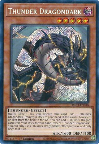 Thunder Dragondark (Secret Rare) (3018) - YuGiOh Single
