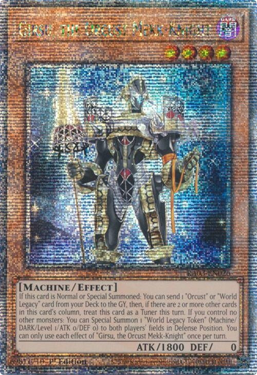 Girsu the Orcust Mekk-Knight (Quarter Century Secret Rare) (3026) - YuGiOh Single
