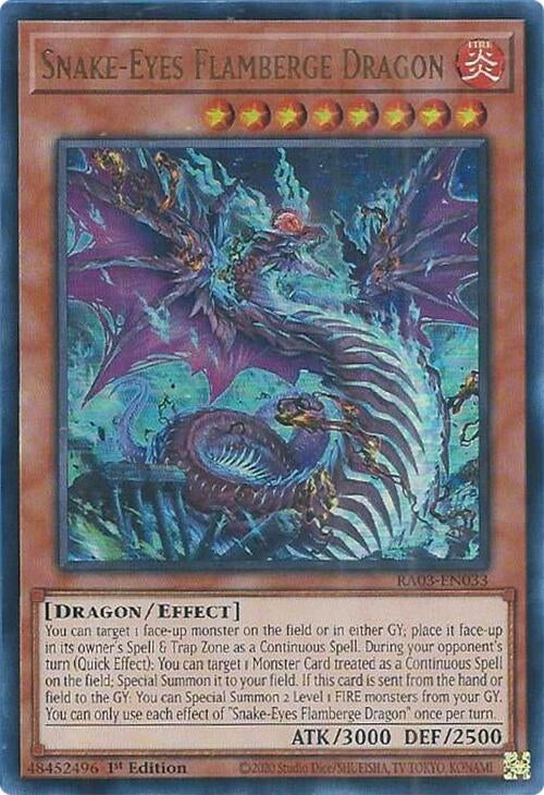 Snake-Eyes Flamberge Dragon (UR) (3033) - YuGiOh Single