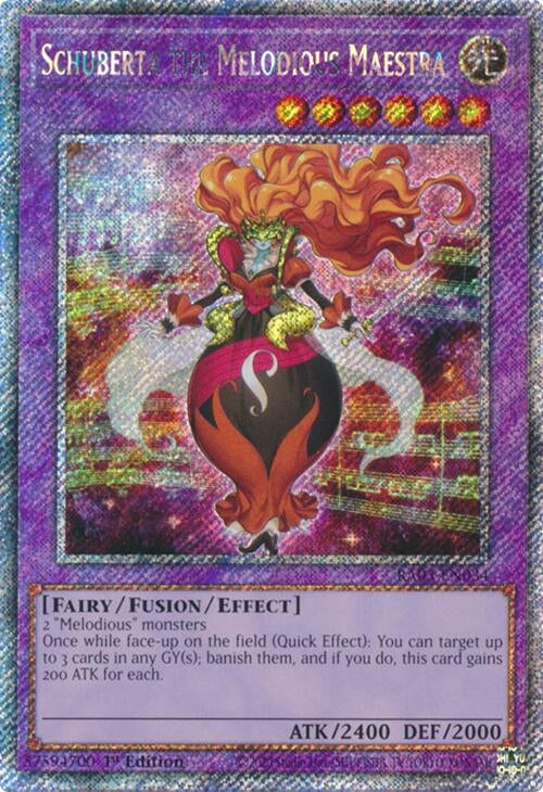 Schuberta the Melodious Maestra (Platinum Secret Rare) (3034) - YuGiOh Single