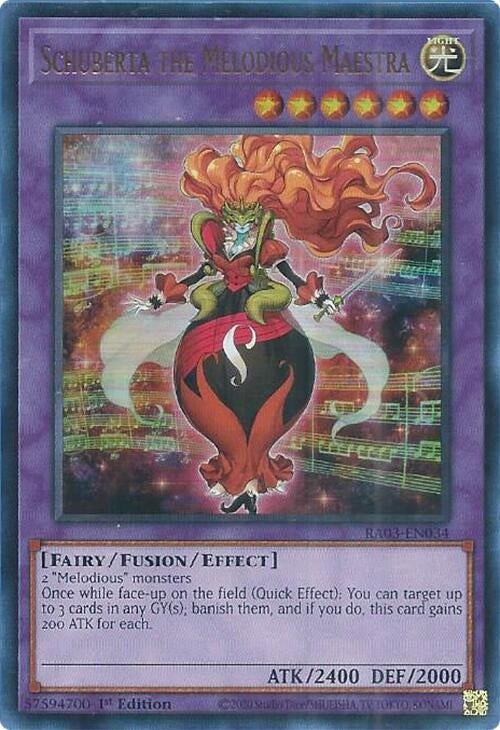 Schuberta the Melodious Maestra (UR) (3034) - YuGiOh Single