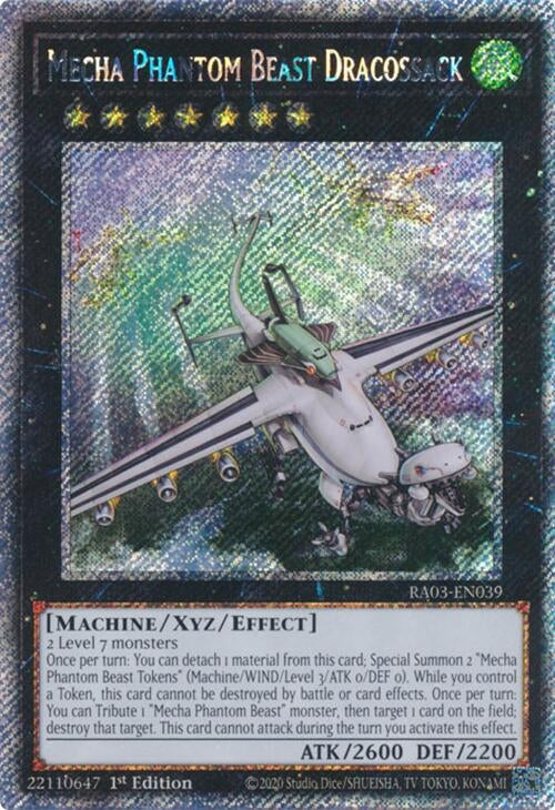 Mecha Phantom Beast Dracossack (Platinum Secret Rare) (3039) - YuGiOh Single