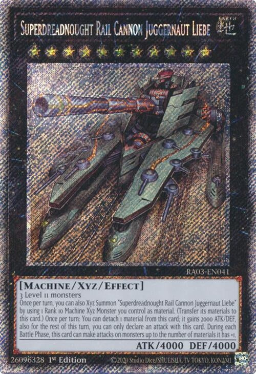 Superdreadnought Rail Cannon Juggernaut Liebe (Platinum Secret Rare) (3041) - YuGiOh Single
