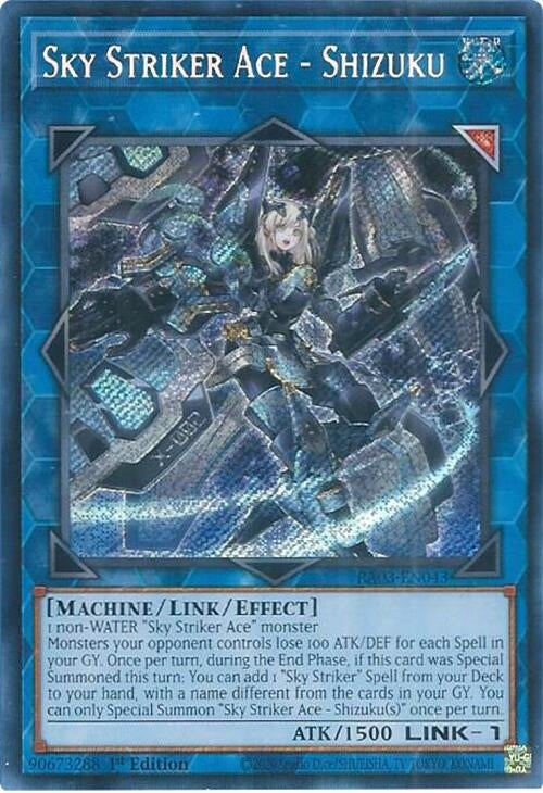 Sky Striker Ace - Shizuku (Secret Rare) (3043) - YuGiOh Single