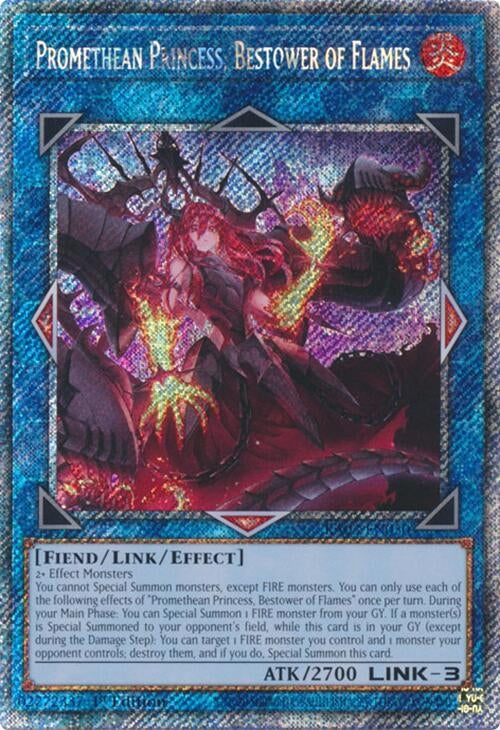 Promethean Princess Bestower of Flames (Platinum Secret Rare) (3050) - YuGiOh Single