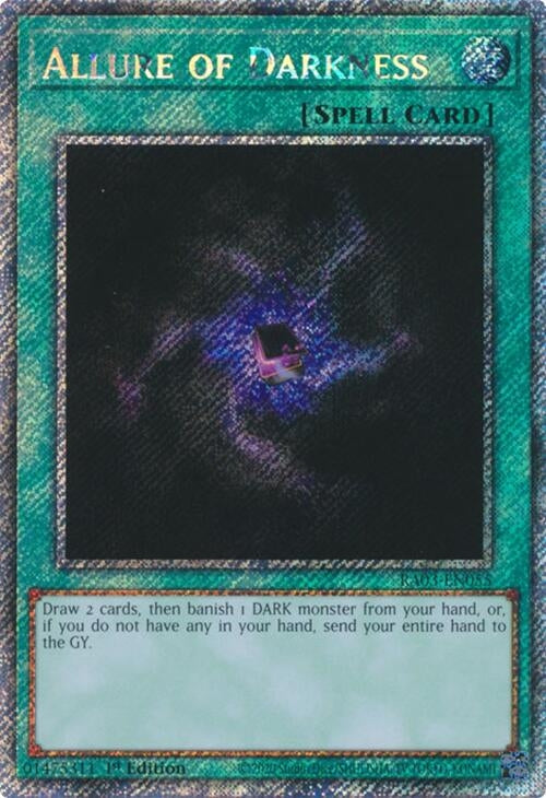 Allure of Darkness (Platinum Secret Rare) (3055) - YuGiOh Single