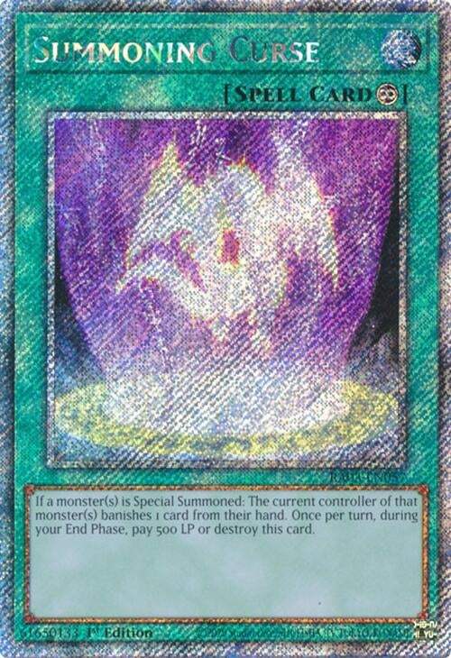 Summoning Curse (Platinum Secret Rare) (3057) - YuGiOh Single