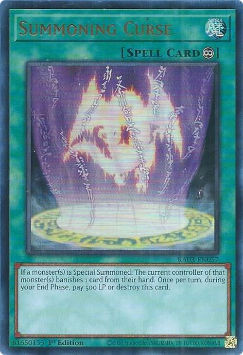 Summoning Curse (UR) (3057) - YuGiOh Single