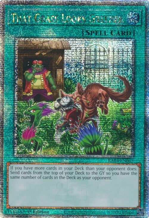That Grass Looks Greener (Quarter Century Secret Rare) (3063) - YuGiOh Single