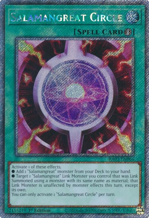 Salamangreat Circle (Platinum Secret Rare) (3066) - YuGiOh Single
