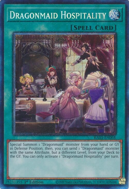 Dragonmaid Hospitality (PCR) (3068) - YuGiOh Single