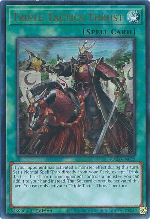 Triple Tactics Thrust (UR) (3072) - YuGiOh Single