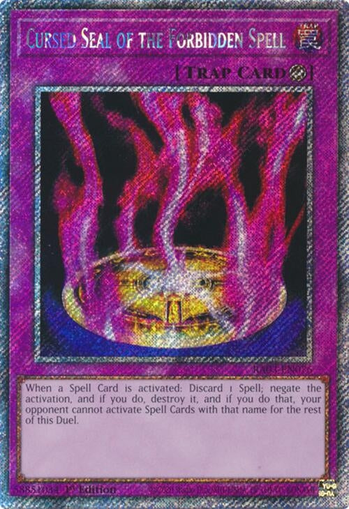 Cursed Seal of the Forbidden Spell (Platinum Secret Rare) (3076) - YuGiOh Single