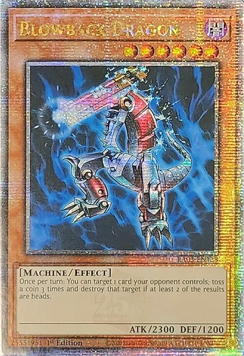 Blowback Dragon (Quarter Century Secret Rare) (3138) - YuGiOh Single