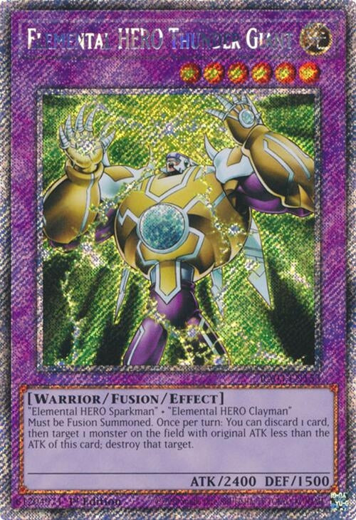 Elemental HERO Thunder Giant (Platinum Secret Rare) (3153) - YuGiOh Single