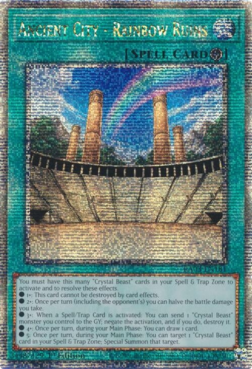 Ancient City - Rainbow Ruins (Quarter Century Secret Rare) (3181) - YuGiOh Single