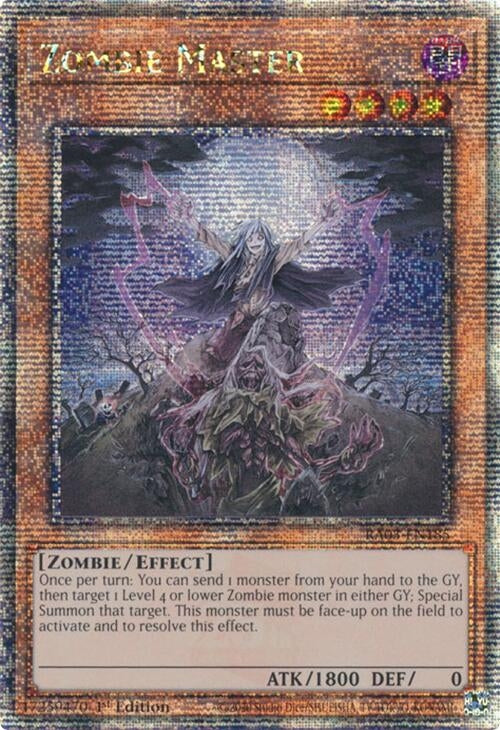 Zombie Master (Quarter Century Secret Rare) (3185) - YuGiOh Single