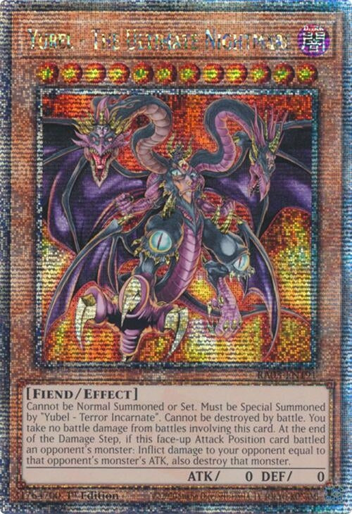Yubel - The Ultimate Nightmare (Quarter Century Secret Rare) (3191) - YuGiOh Single