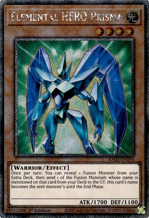 Elemental HERO Prisma (Platinum Secret Rare) (3193) - YuGiOh Single