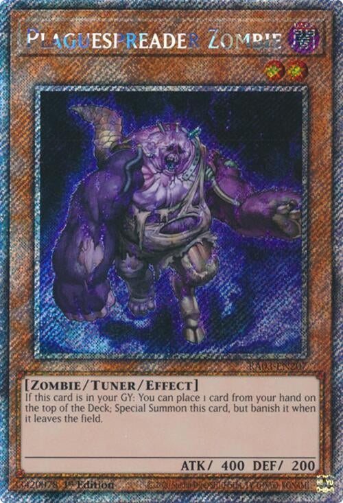 Plaguespreader Zombie (Platinum Secret Rare) (3207) - YuGiOh Single